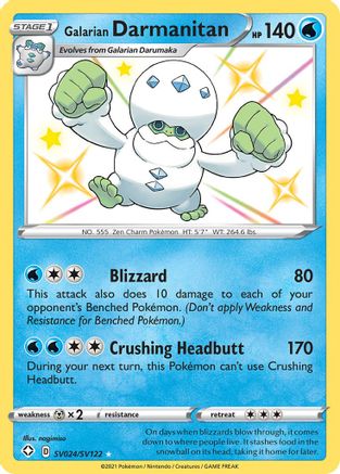 [PKM] Galarian Darmanitan (SV024/SV122) [Sword & Shield: Shining Fates]