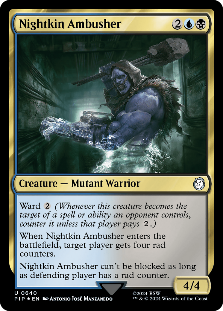 {C} Nightkin Ambusher (Surge Foil) [Fallout][PIP 640]