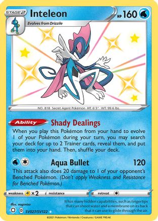 [PKM] Inteleon (SV027/SV122) [Sword & Shield: Shining Fates]