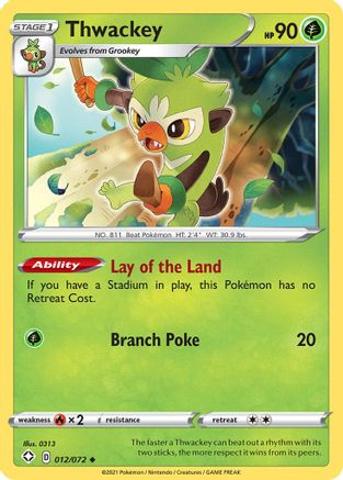 [PKM] Thwackey (012/072) [Sword & Shield: Shining Fates]