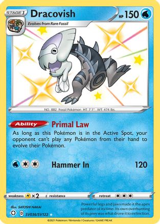 [PKM] Dracovish (SV036/SV122) [Sword & Shield: Shining Fates]