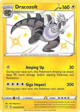[PKM] Dracozolt (SV045/SV122) [Sword & Shield: Shining Fates]