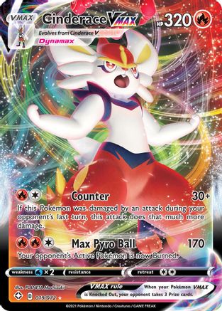 [PKM-R] Cinderace VMAX (019/072) [Sword & Shield: Shining Fates]