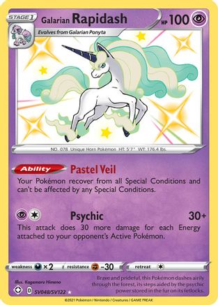 [PKM-R] Galarian Rapidash (SV048/SV122) [Sword & Shield: Shining Fates]