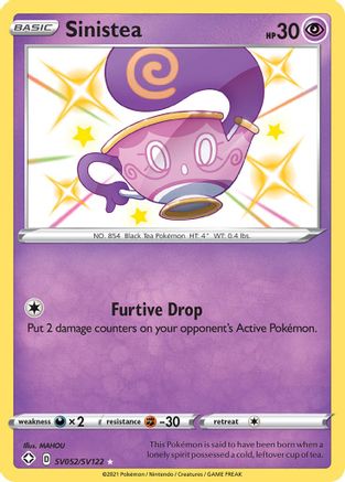 [PKM] Sinistea (SV052/SV122) [Sword & Shield: Shining Fates]