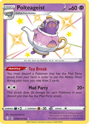 [PKM] Polteageist (SV053/SV122) [Sword & Shield: Shining Fates]