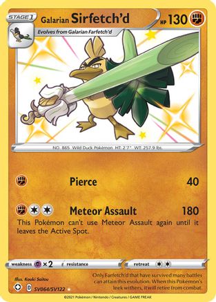 [PKM] Galarian Sirfetch'd (SV064/SV122) [Sword & Shield: Shining Fates]