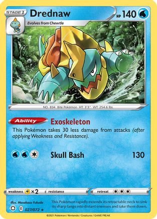 [PKM-R] Drednaw (027/072) [Sword & Shield: Shining Fates]