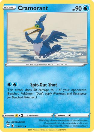 [PKM] Cramorant (028/072) [Sword & Shield: Shining Fates]