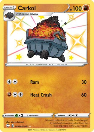 [PKM-R] Carkol (SV068/SV122) [Sword & Shield: Shining Fates]