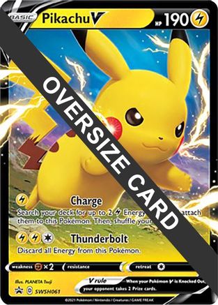 [JUM PKM-R] Pikachu V (SWSH061) (Jumbo Card) [Sword & Shield: Black Star Promos]