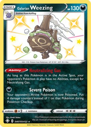 [PKM] Galarian Weezing (SV077/SV122) [Sword & Shield: Shining Fates]