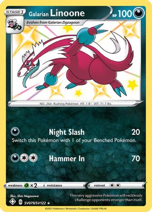 [PKM-R] Galarian Linoone (SV079/SV122) [Sword & Shield: Shining Fates]