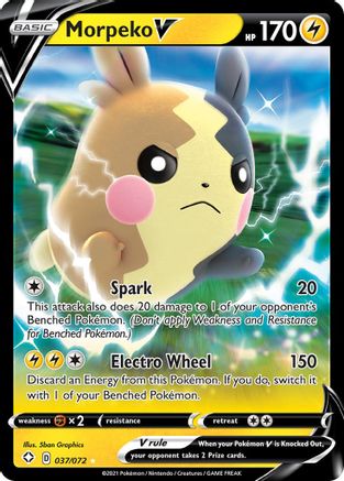 [PKM-R] Morpeko V (037/072) [Sword & Shield: Shining Fates]