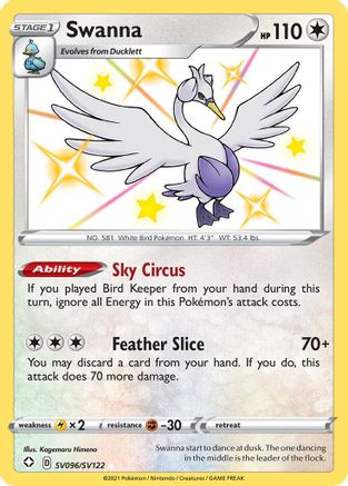 [PKM] Swanna (SV096/SV122) [Sword & Shield: Shining Fates]