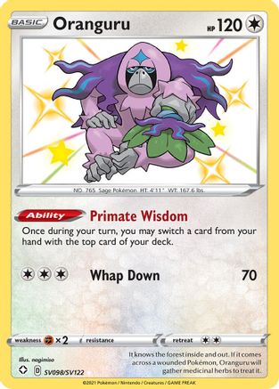 [PKM-R] Oranguru (SV098/SV122) [Sword & Shield: Shining Fates]
