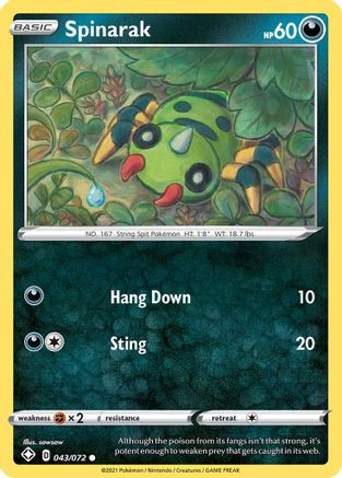 [PKM] Spinarak (043/072) [Sword & Shield: Shining Fates]