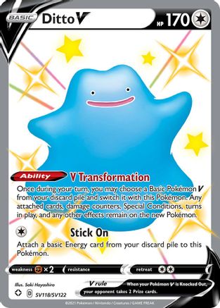 [PKM-R] Ditto V (SV118/SV122) [Sword & Shield: Shining Fates]