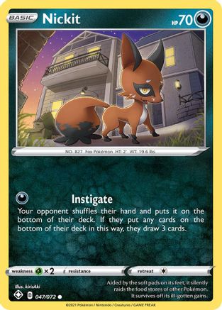 [PKM] Nickit (047/072) [Sword & Shield: Shining Fates]