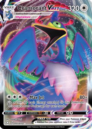[PKM] Cramorant VMAX (055/072) [Sword & Shield: Shining Fates]