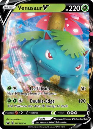 [PKM-R] Venusaur V (SWSH100) [Sword & Shield: Black Star Promos]