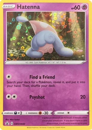 [PKM] Hatenna (SWSH040) (General Mills Promo) [Sword & Shield: Black Star Promos]