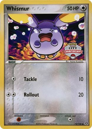 [PKM-R] Whismur (73/106) (City Championship) [EX: Emerald]