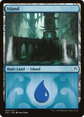 {B}[GK1 024] Island (24) [Guilds of Ravnica Guild Kit]