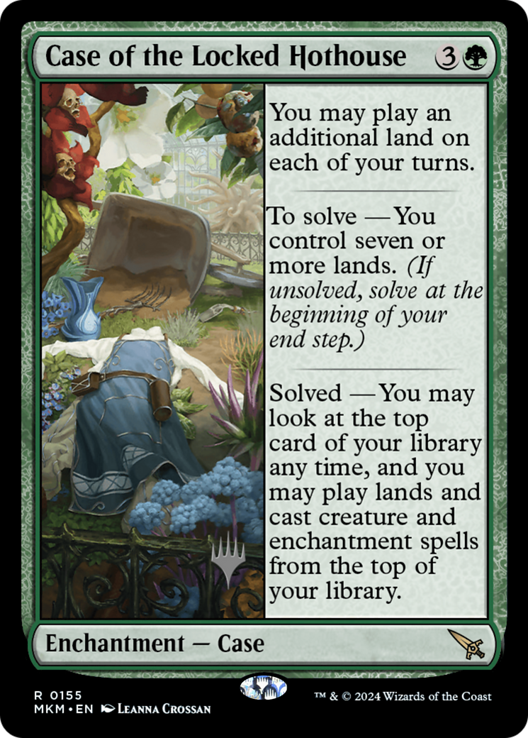 {R} Case of the Locked Hothouse (Promo Pack) [Murders at Karlov Manor Promos][PP MKM 155]