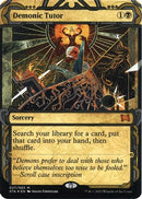 {R} Demonic Tutor (Foil Etched) [Strixhaven: School of Mages Mystical Archive][ET STA 027]