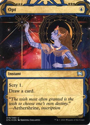 {C} Opt (Foil Etched) [Strixhaven: School of Mages Mystical Archive][ET STA 019]