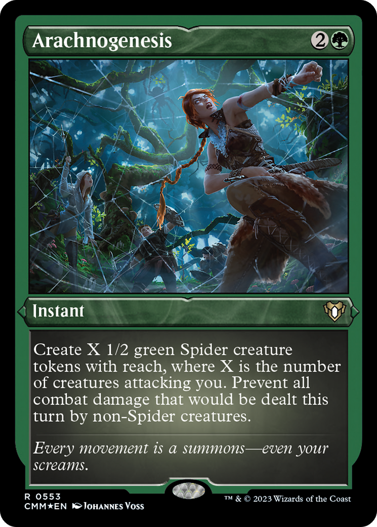 {R} Arachnogenesis (Foil Etched) [Commander Masters][CMM 553]
