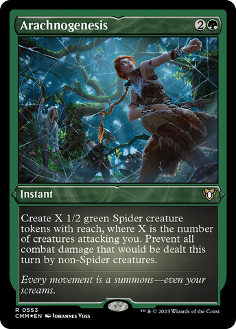 {R} Arachnogenesis (Foil Etched) [Commander Masters][CMM 553]