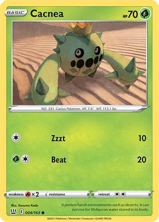[PKM] Cacnea (004/163) [Sword & Shield: Battle Styles]