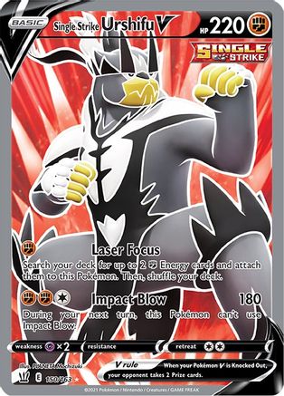[PKM] Single Strike Urshifu V (150/163) [Sword & Shield: Battle Styles]