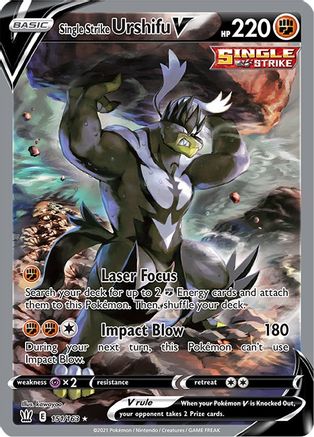 [PKM] Single Strike Urshifu V (151/163) [Sword & Shield: Battle Styles]