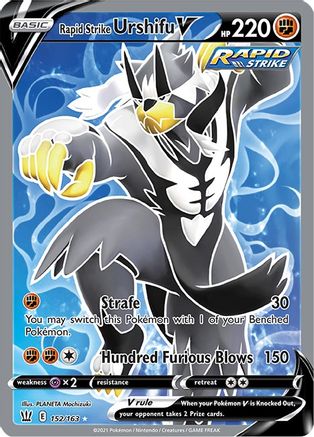 [PKM] Rapid Strike Urshifu V (152/163) [Sword & Shield: Battle Styles]