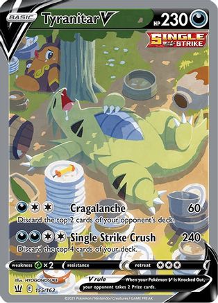 [PKM-R] Tyranitar V (155/163) [Sword & Shield: Battle Styles]