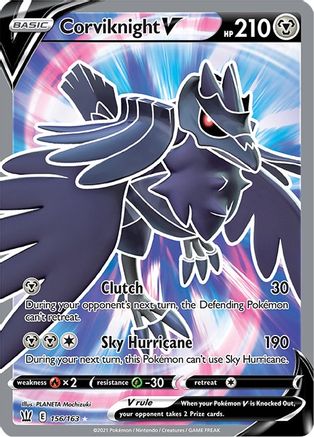 [PKM-R] Corviknight V (156/163) [Sword & Shield: Battle Styles]