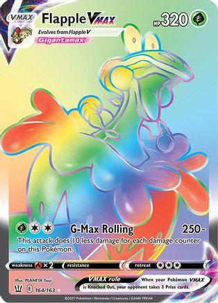 [PKM] Flapple VMAX (164/163) [Sword & Shield: Battle Styles]