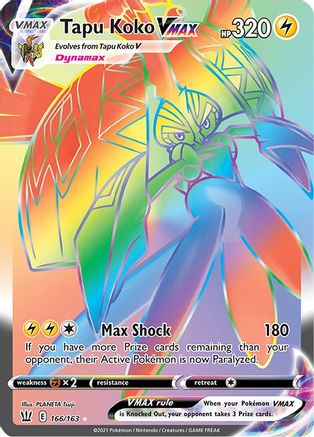 [PKM] Tapu Koko VMAX (166/163) [Sword & Shield: Battle Styles]