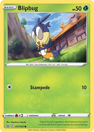 [PKM] Blipbug (017/163) [Sword & Shield: Battle Styles]