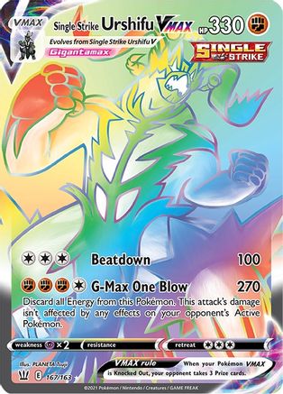 [PKM] Single Strike Urshifu VMAX (167/163) [Sword & Shield: Battle Styles]