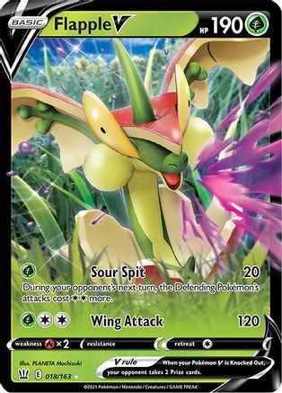[PKM] Flapple V (018/163) [Sword & Shield: Battle Styles]