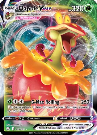 [PKM] Flapple VMAX (019/163) [Sword & Shield: Battle Styles]