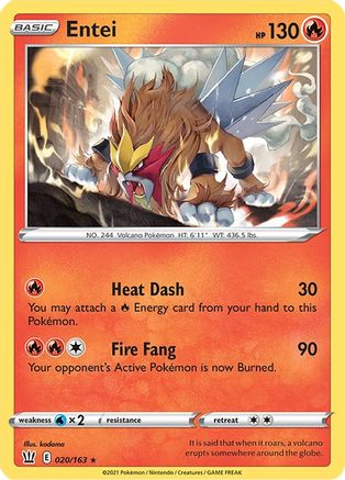 [PKM] Entei (020/163) [Sword & Shield: Battle Styles]