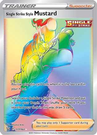 [PKM] Single Strike Style Mustard (177/163) [Sword & Shield: Battle Styles]