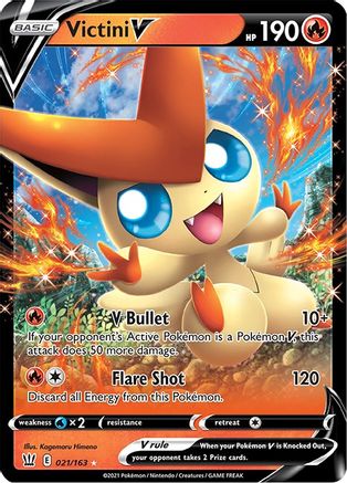 [PKM] Victini V (021/163) [Sword & Shield: Battle Styles]