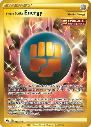 [PKM] Single Strike Energy (183/163) [Sword & Shield: Battle Styles]