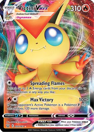 [PKM-R] Victini VMAX (022/163) [Sword & Shield: Battle Styles]